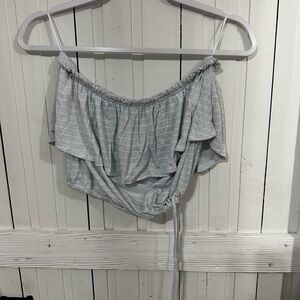 Abercrombie & Fitch Striped strapless Blouse
